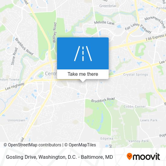 Gosling Drive map