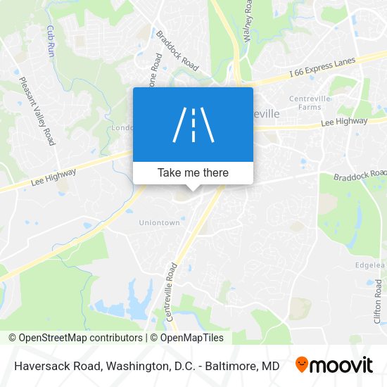 Haversack Road map