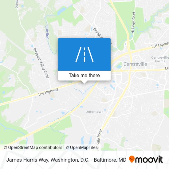 Mapa de James Harris Way