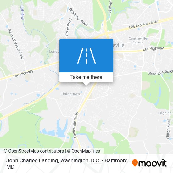 John Charles Landing map