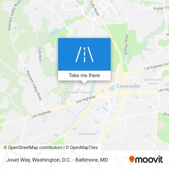 Jovet Way map