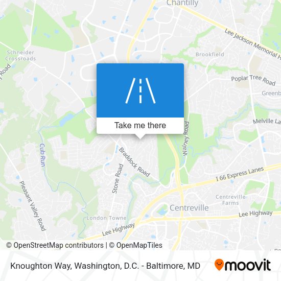 Knoughton Way map