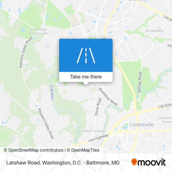 Latshaw Road map