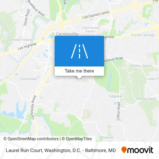 Laurel Run Court map