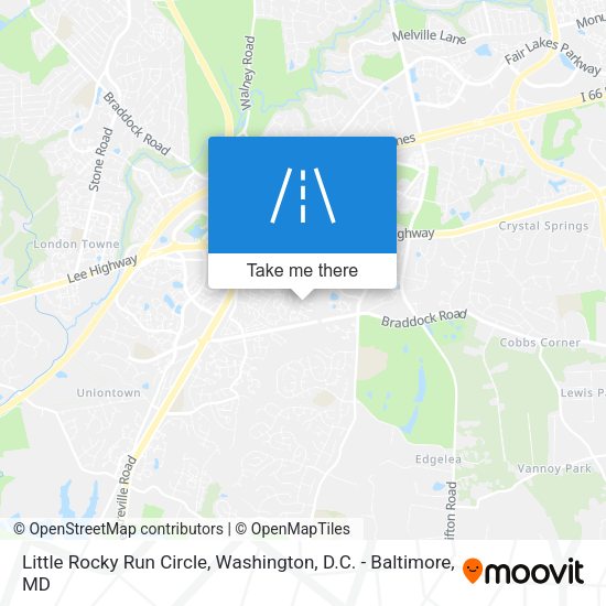 Little Rocky Run Circle map