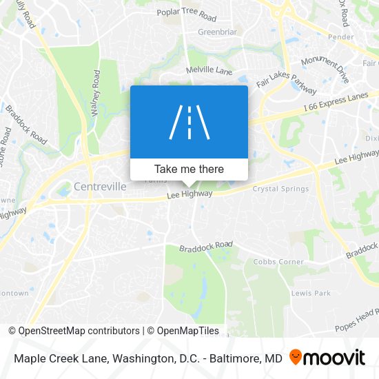 Mapa de Maple Creek Lane