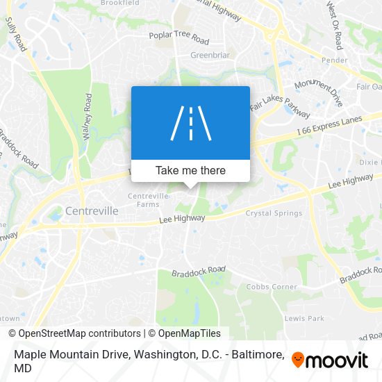 Mapa de Maple Mountain Drive