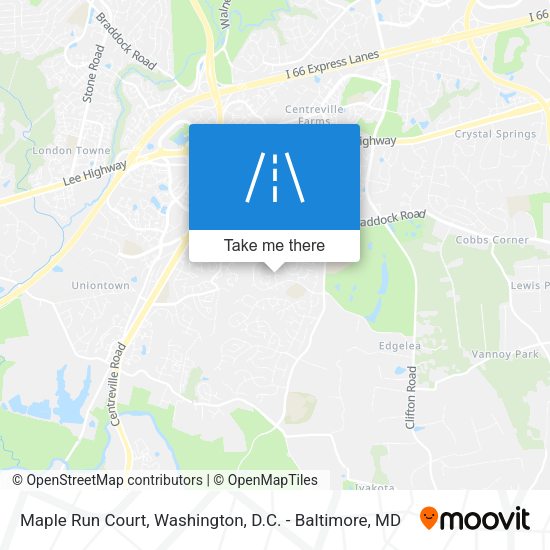 Maple Run Court map