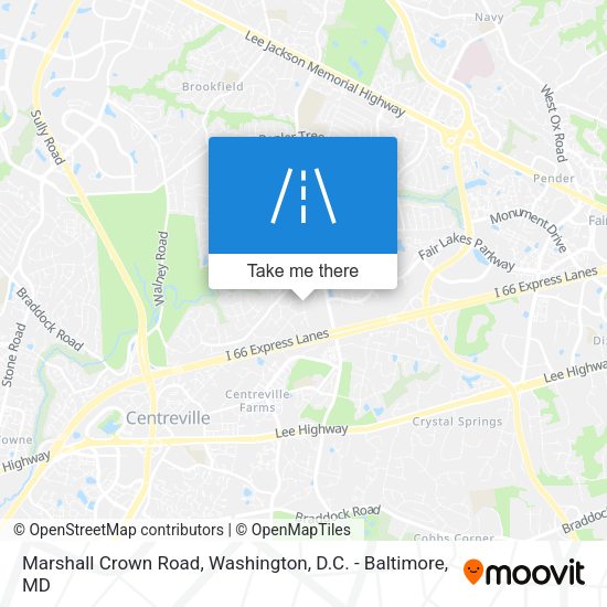 Mapa de Marshall Crown Road