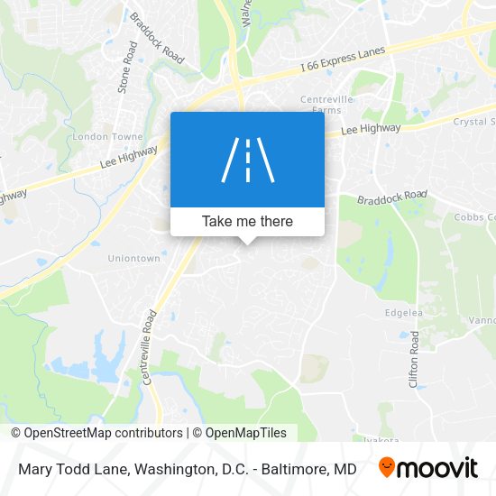 Mary Todd Lane map