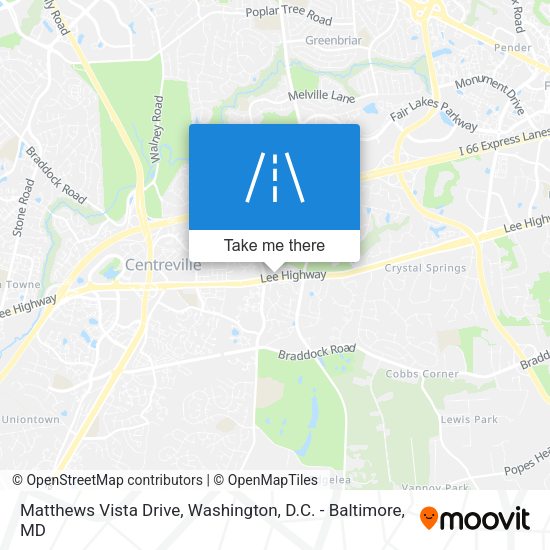 Mapa de Matthews Vista Drive