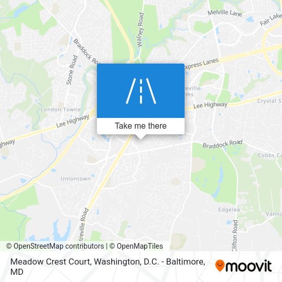 Meadow Crest Court map