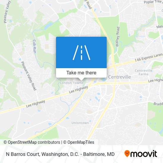 N Barros Court map