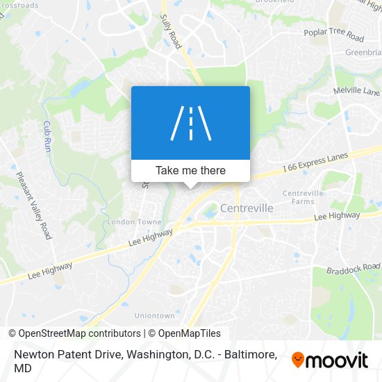 Newton Patent Drive map