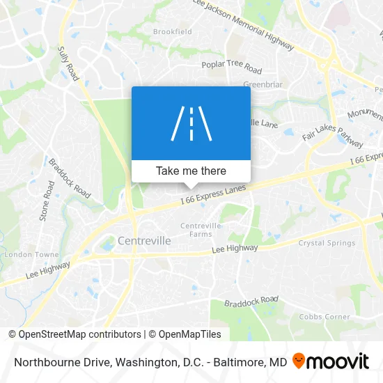 Northbourne Drive map