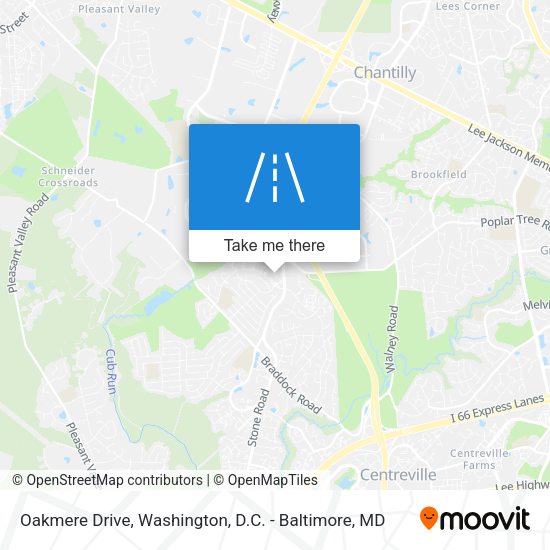 Oakmere Drive map
