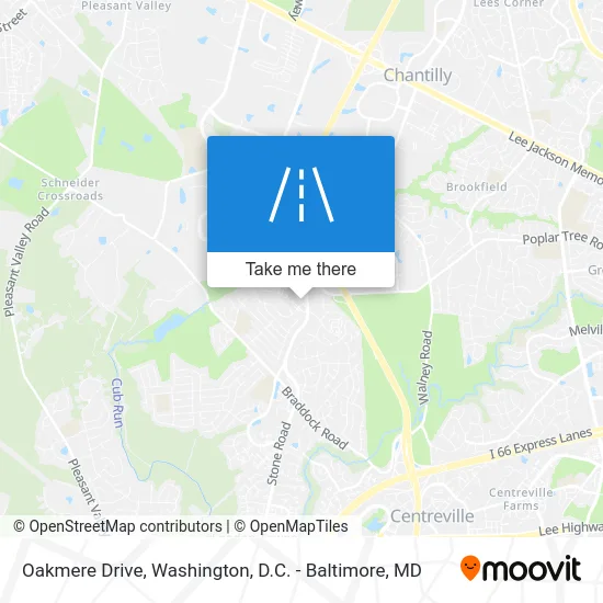 Oakmere Drive map