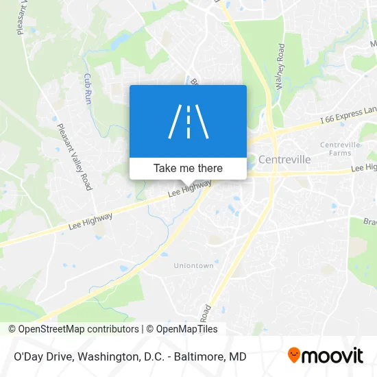 O'Day Drive map