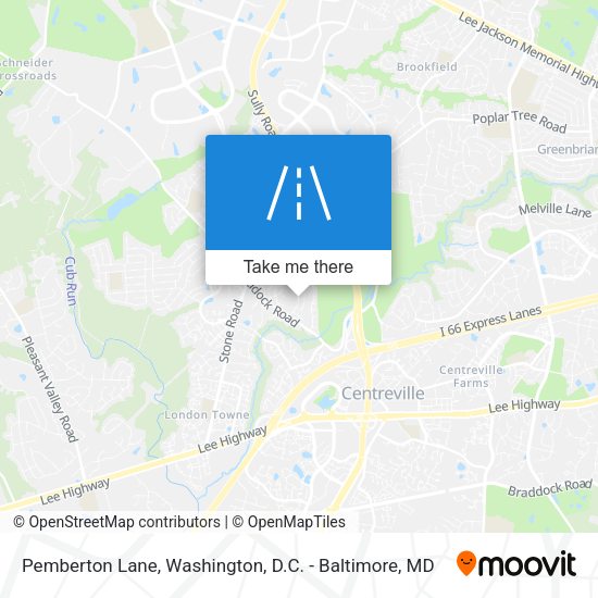 Pemberton Lane map