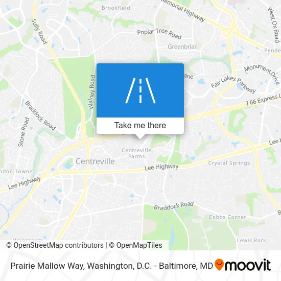 Prairie Mallow Way map