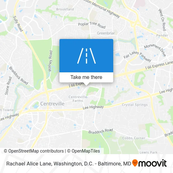 Rachael Alice Lane map