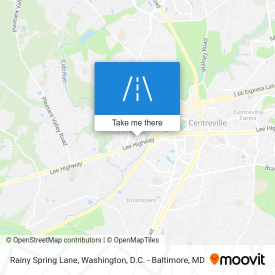 Rainy Spring Lane map