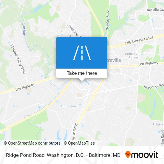 Ridge Pond Road map