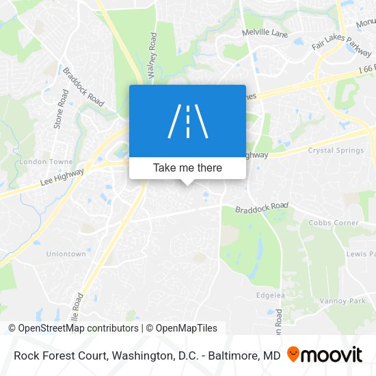 Mapa de Rock Forest Court