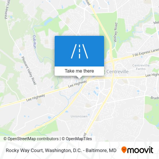 Rocky Way Court map