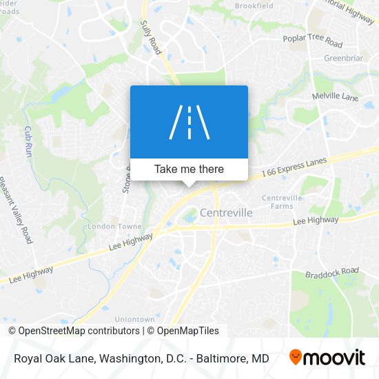 Royal Oak Lane map