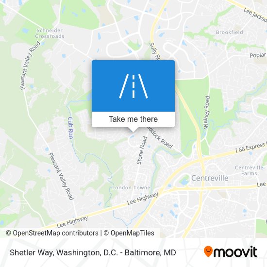 Shetler Way map