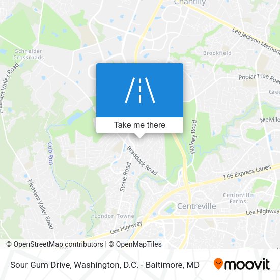 Sour Gum Drive map