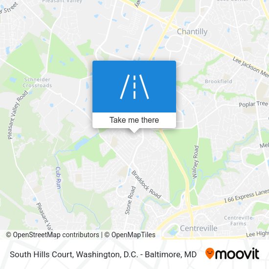 Mapa de South Hills Court