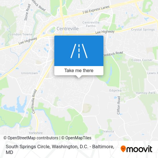Mapa de South Springs Circle