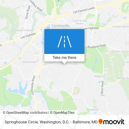 Springhouse Circle map