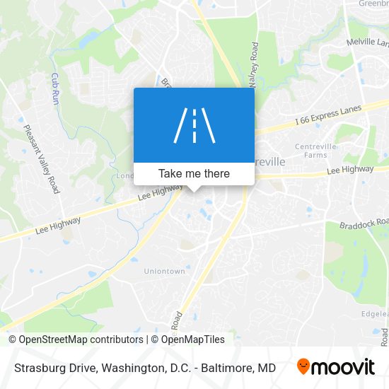 Strasburg Drive map