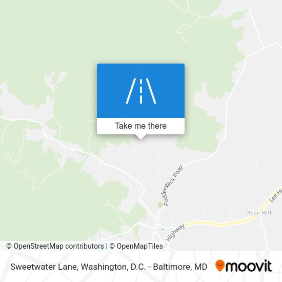 Sweetwater Lane map