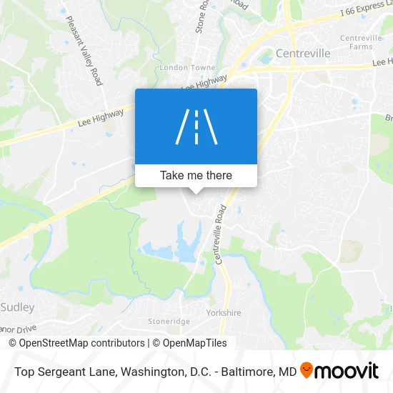 Top Sergeant Lane map
