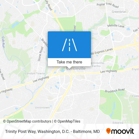 Trinity Post Way map