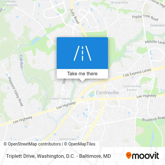 Triplett Drive map