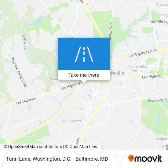 Turin Lane map