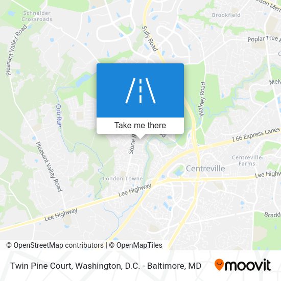 Mapa de Twin Pine Court