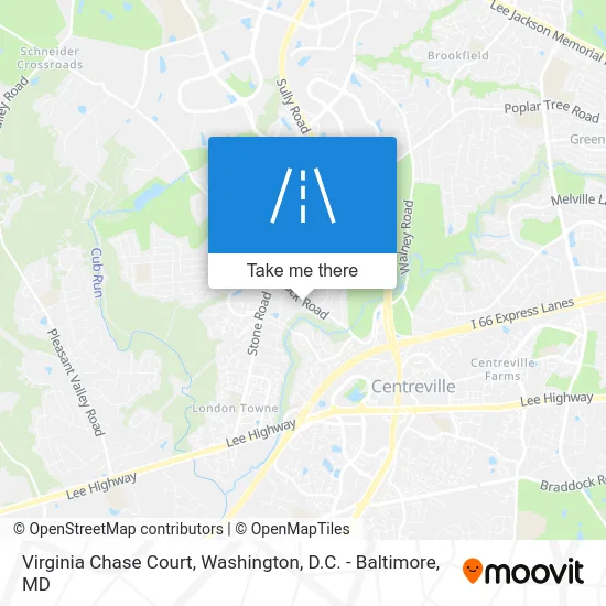 Virginia Chase Court map