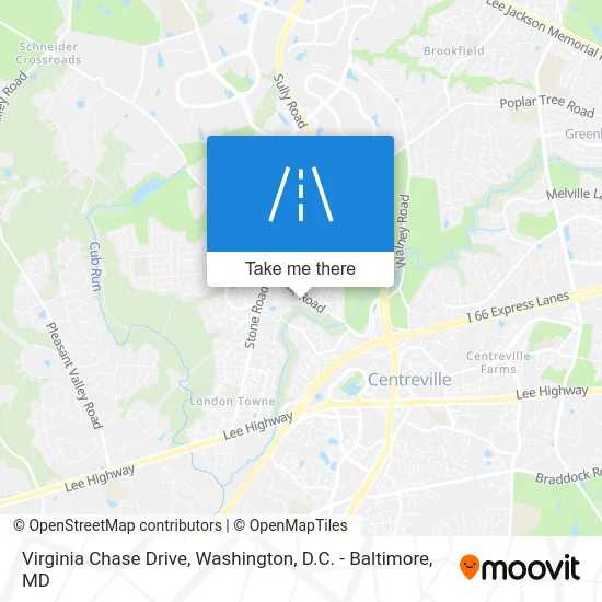 Virginia Chase Drive map