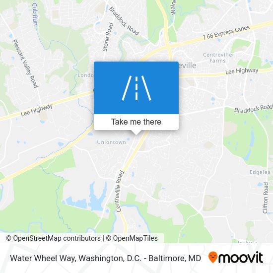 Water Wheel Way map