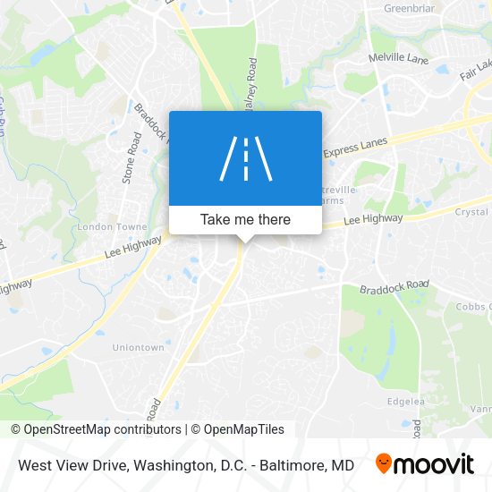 West View Drive map