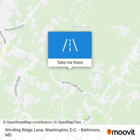 Winding Ridge Lane map