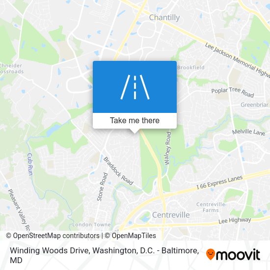 Winding Woods Drive map
