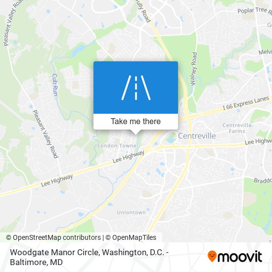 Woodgate Manor Circle map