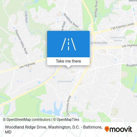 Mapa de Woodland Ridge Drive